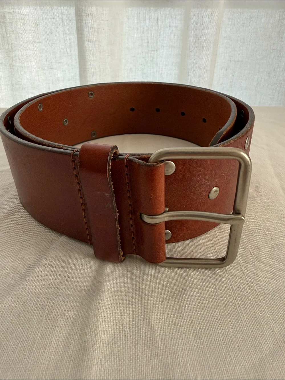Vintage Y2K GAP Made in England   Leather Studded/Riveted  Belt